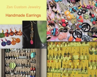 Wholesale Earrings Black Girl Magic Ethnic Earrings Boho Earrings Afrocentric Jewelry Ankara Earrings African Earrings