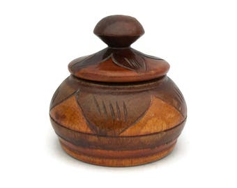 Round wood box | Etsy