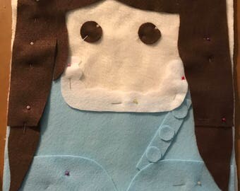 Eliza Hamilton's Wife from Hamilton the musical (Phillipa Soo) Decorative Fleece Character Pillow (plush, cushion)