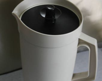 Tupperware Jug in Cream and Black . c1970s. Camper Van Cool.