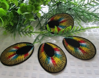 accessory customization iron patch peacock eye thermocollant iron patch rainbow