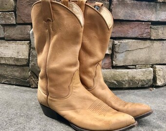 deerskin cowboy boots