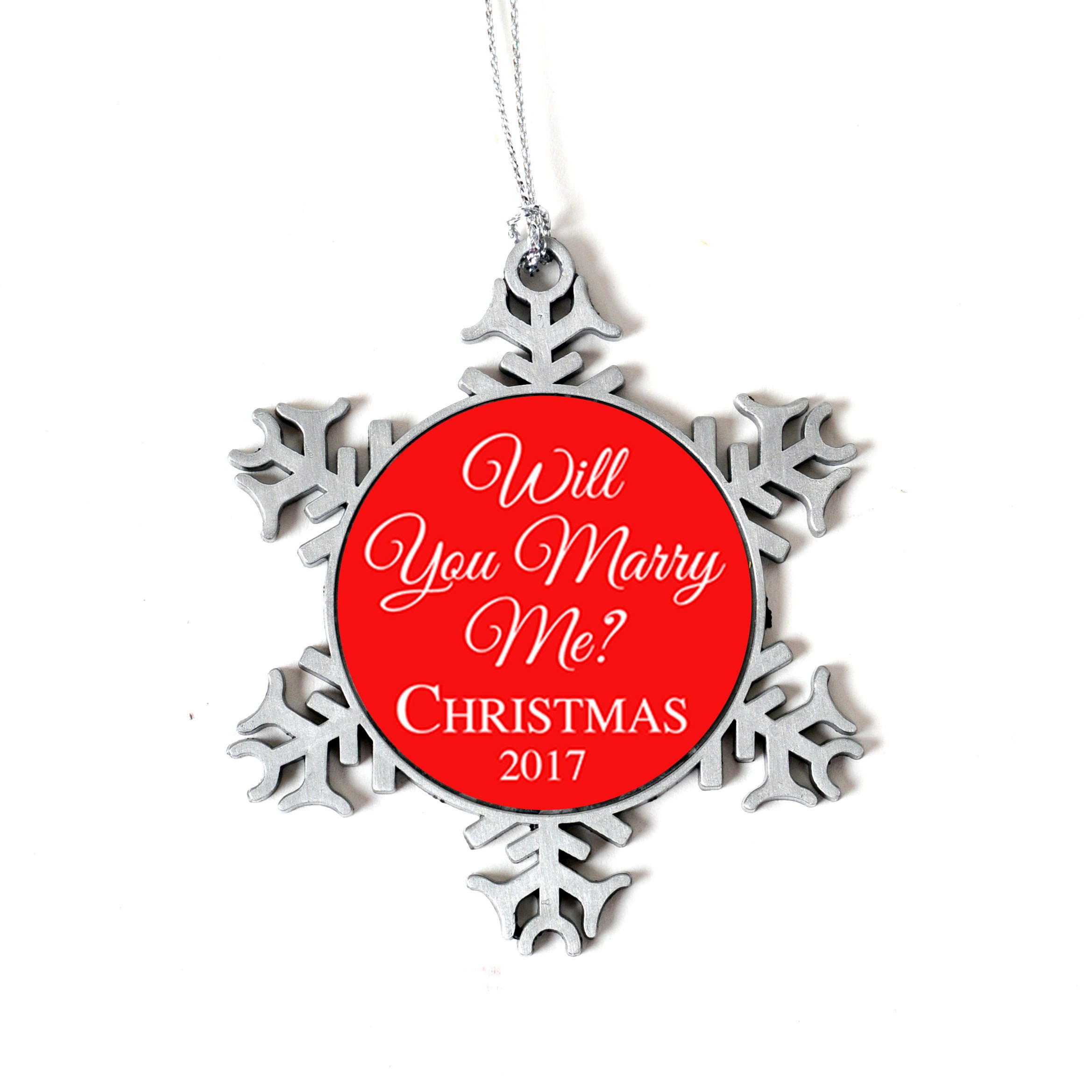 Will You Marry Me Christmas Ornament Personalized Proposal