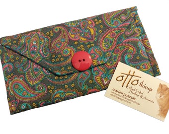 Colorful Paisley Tri Fold Wallet ONE-OF-A-KIND!