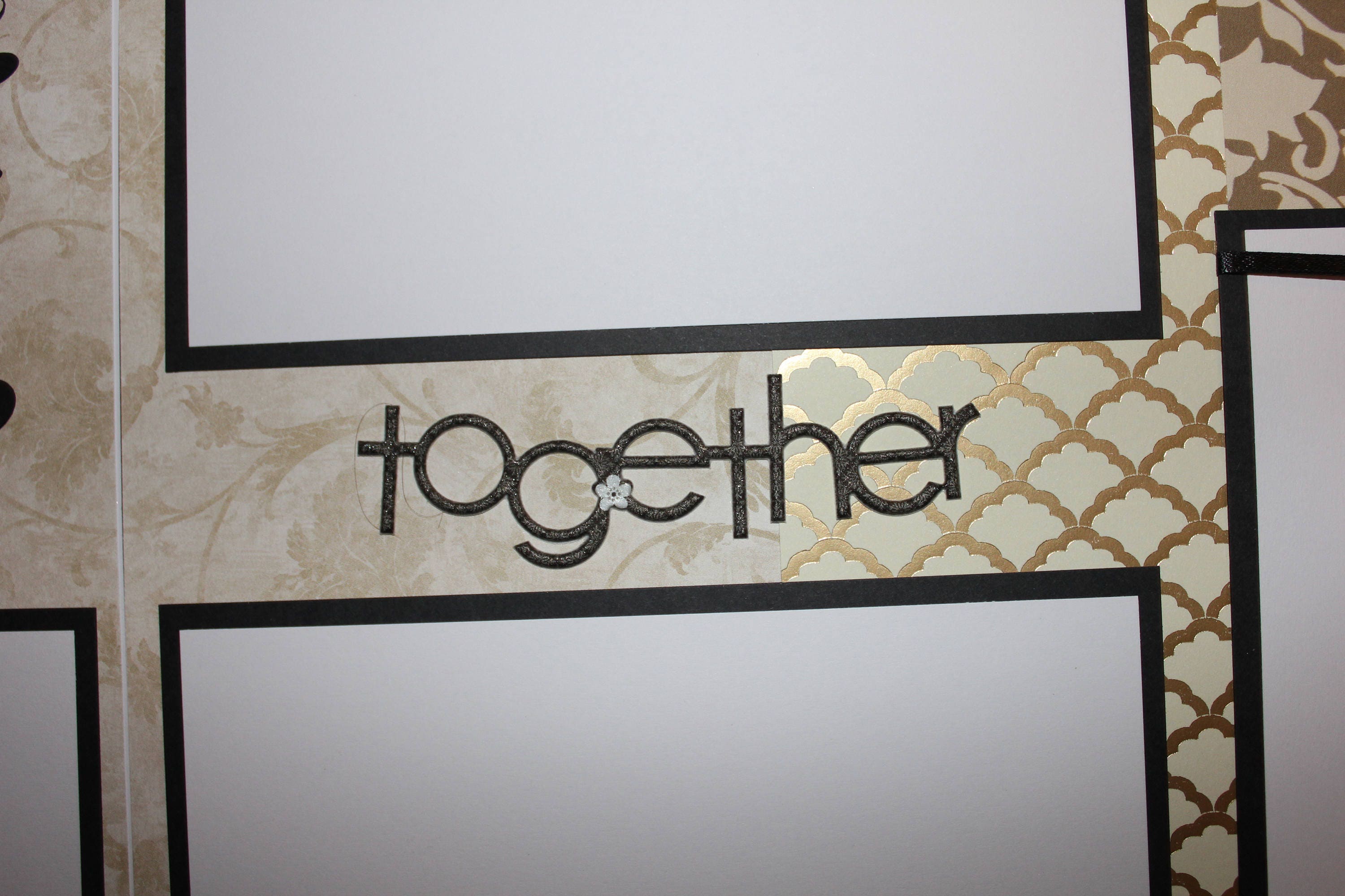 12 x 12 premade scrapbook layout pages titled "Happy Anniversary ...