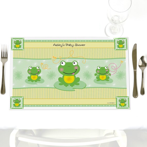 Froggy Frog Party Table Decorations Personalized Baby Shower