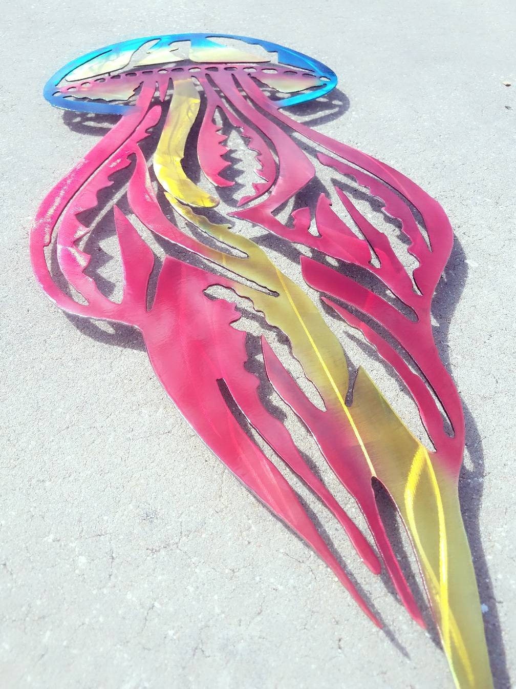 Aluminum Jellyfish Art, Jellyfish Decor, Jellyfish Design, Jellyfish