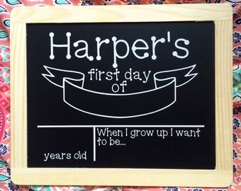 First/Last Day of School Chalkboard