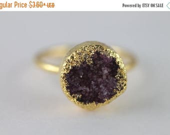 Karli Buxton Druzy Adjustable Taupe ring main image 1