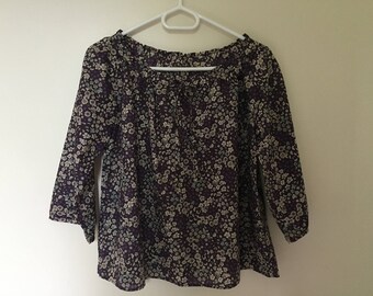 blouse(overall) woman hand-made in cotton voile