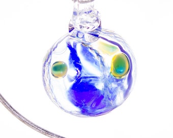 405027 Medium Hand Blown Hanging Art Glass Ball Decorative Ornament