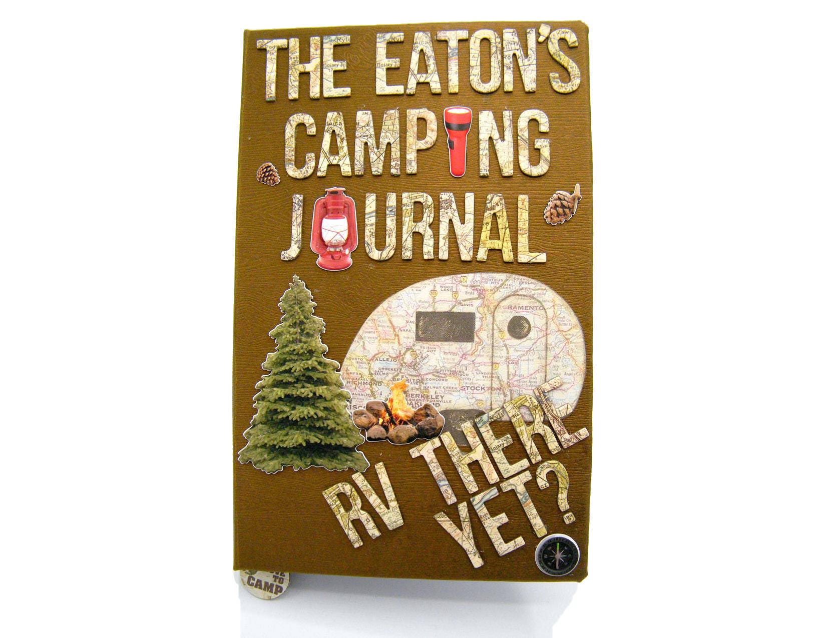 Camping Journal/ RV Journal or scrapbook great personalized