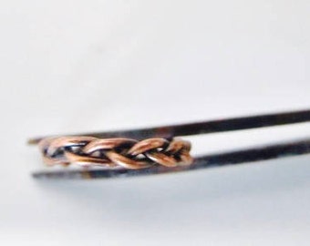 Braided copper ring