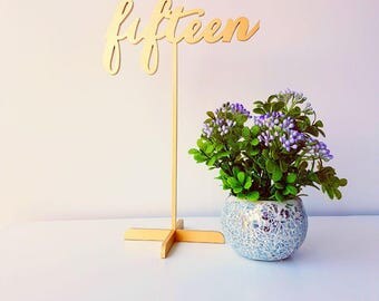 Gold Table Numbers. Table numbers for wedding.