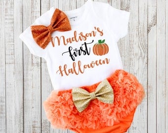 my first halloween personalized halloween bodysuit baby girl halloween outfit baby girl clothes - Halloween My Picture my first halloween personalized halloween bodysuit baby girl halloween outfit baby girl clothes - Halloween My Picture