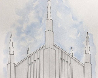 Boise temple | Etsy
