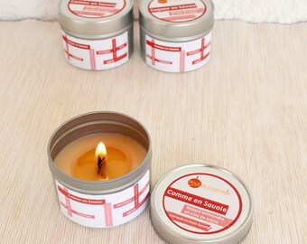 Candle scent mountain forest - forest and scent Savoy essential oil - wax natural de Colza - VEGAN