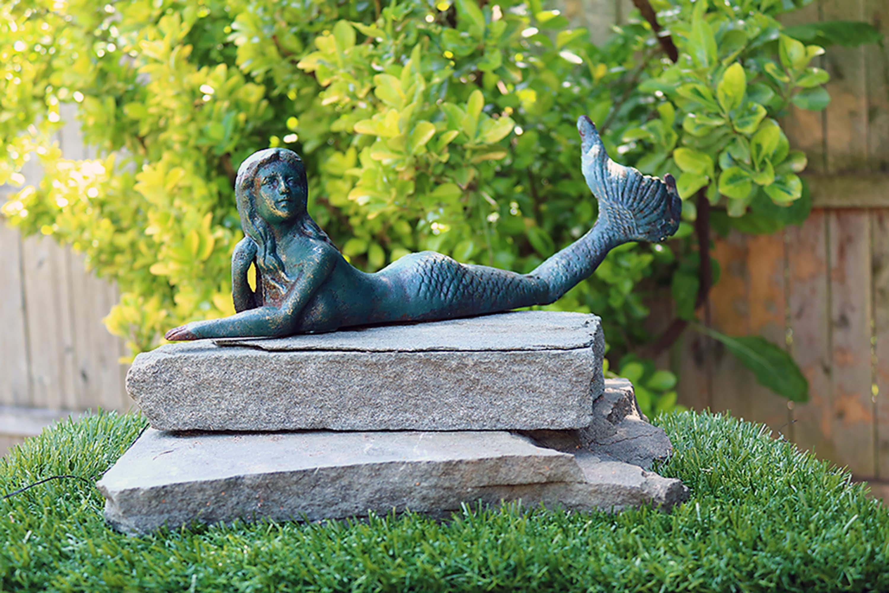 Mermaid lounging large Cast Iron nautical ocean mythical