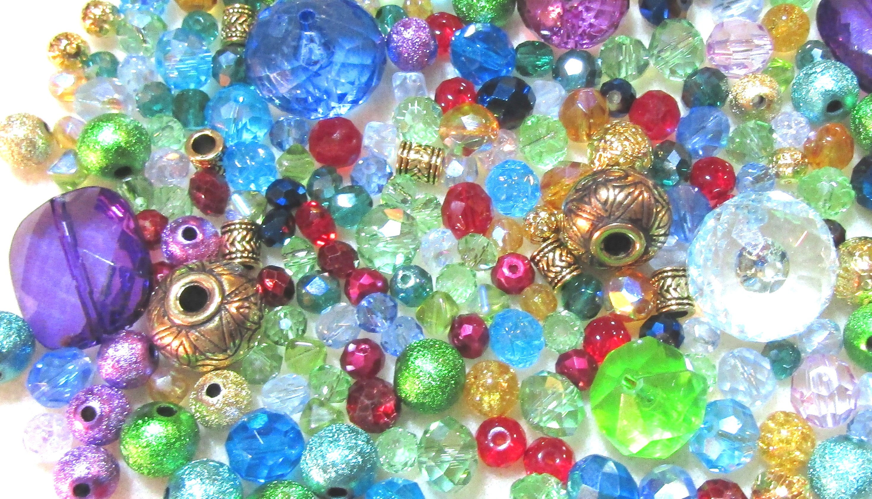 ROYAL JEWEL BEAD Mix #1....4 oz (full 1/4 lb pound), Mixed Beads ...