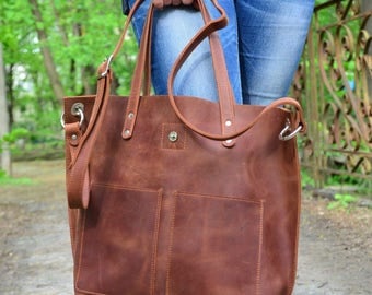 Leather Diaper bag, Large leather Top Handle bag, Large leather bag, Leather tote woman, Leather tote women, Modern diaper bag, Womens bag