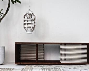 modern media console . credenza . console table . minimalist . media cabinet . midcentury modern . bohemian . tv stand . modern credenza