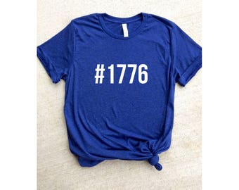 USA shirt, #1776, 4th of july shirt, workout shirt, graphic t-shirt, patriotic shirt, workout shirt for women, yoga shirt, gym shirt, summer