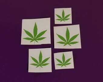 Pot leaf decals | Etsy