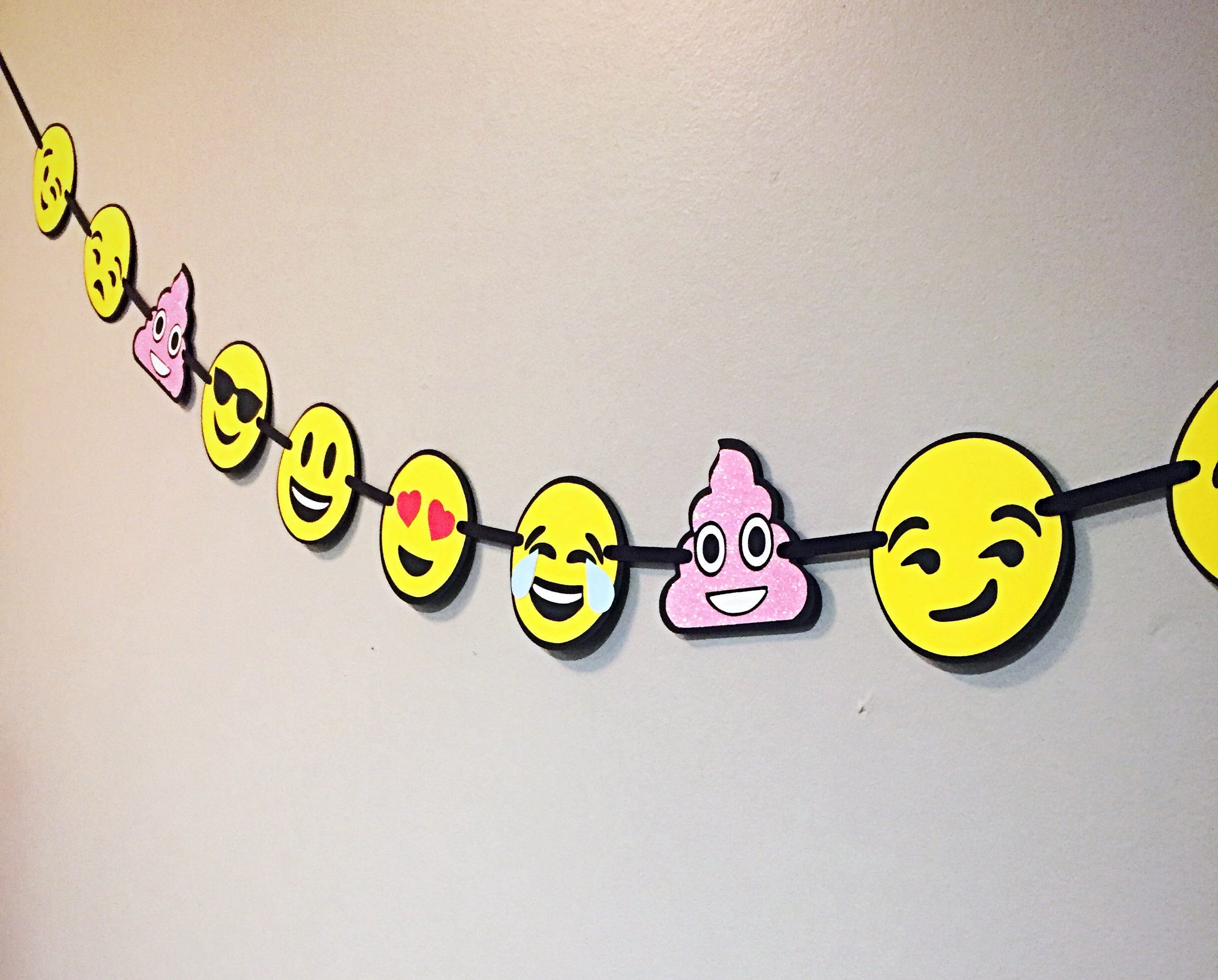 Emoji Faces Banner/ Emoji Birthday Banner/ Emoji Party Banner