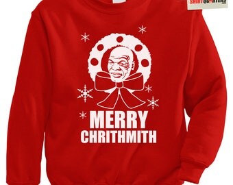 Mike Tyson Ugly Tacky Merry Chrithmith Christmas Happy Hanukkah party santa claus eve morning elf sweater sweatshirt long sleeve T Shirt