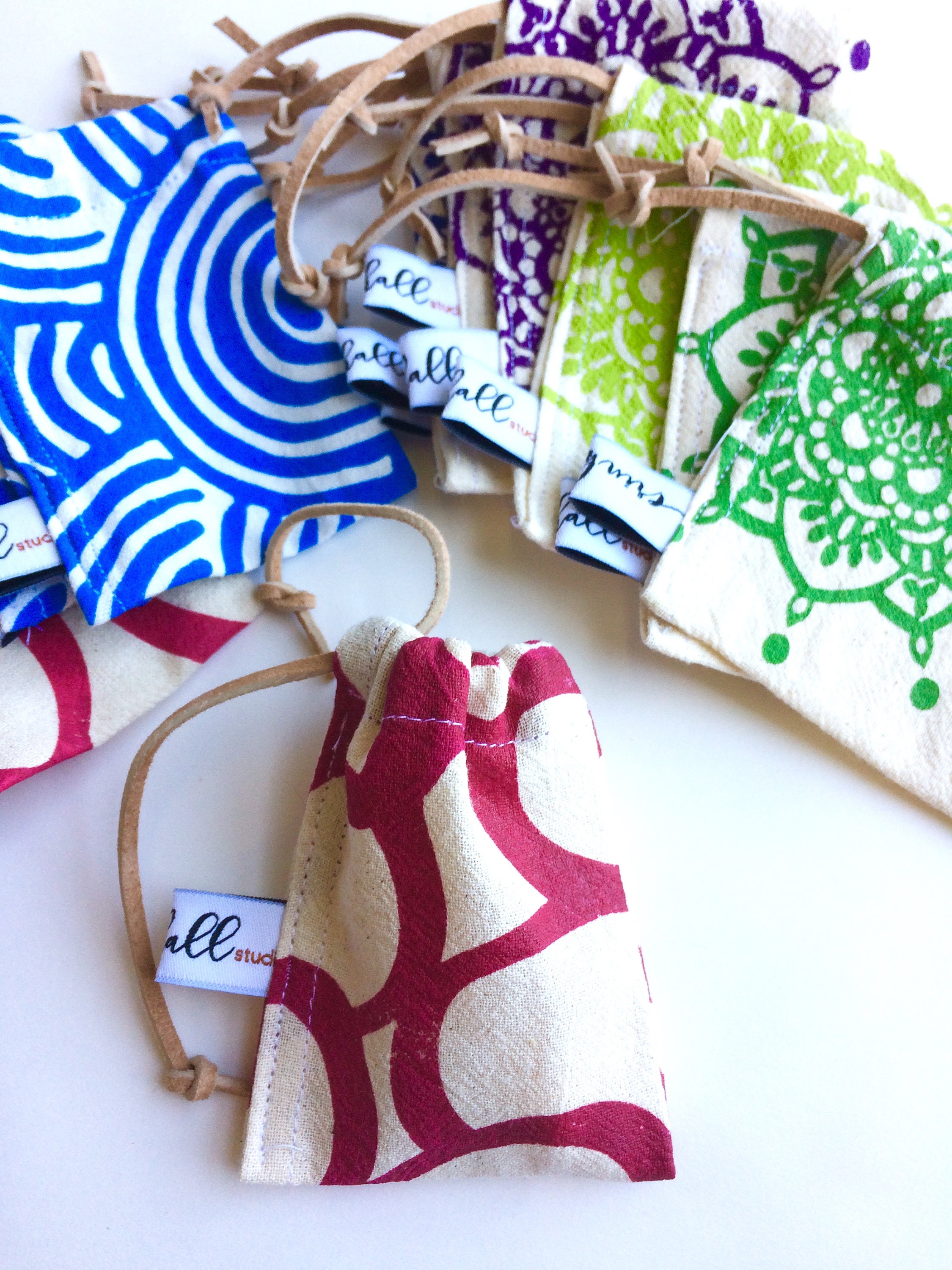 Drawstring Pouch Small Jewelry Pouch Gift baggie Handmade