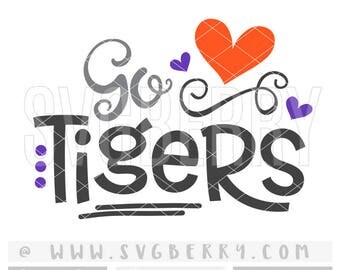 Tigers SVG / Go Tigers SvG / Football SvG Cheer Svg / Live Love Football Mom Svg / Football Sister Svg / School Spirit / Cut File /Bk Bm