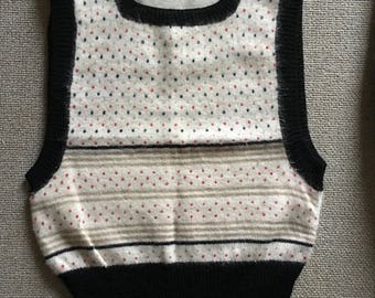 Vintage Girl Waistcoat, 70s Benetton Gilet, Vintage Gilet, Girl Waistcoast, Vintage Girl Vest