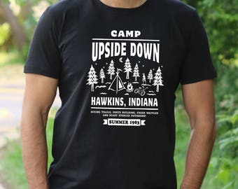 Stranger Things Tshirt Camp Upside Down T-Shirt Stranger Things t shirt Stranger Things shirt