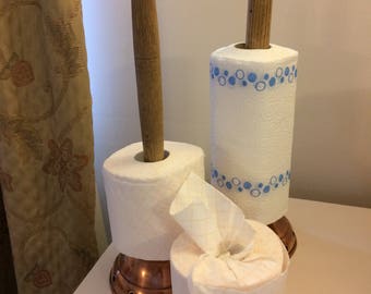 Paper towel or toilet tissue holder