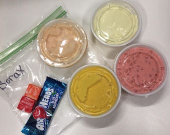 Get four selected Slime Packages 3.25 ounces each ( plus great extras )