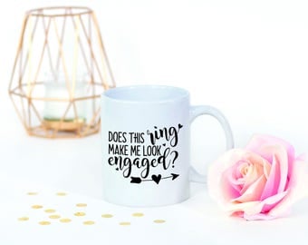 He Put A Ring On It, Newly Engaged, Just Engaged, Just Engaged Gifts, Miss To Mrs, Wedding Planning Mug, I Said Yes Mug, Look Engaged