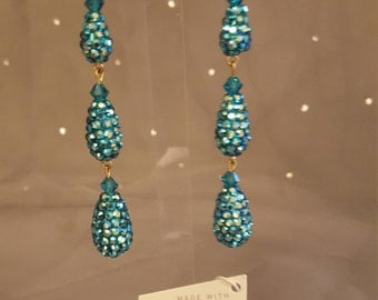 Swarovski Glamour earrings - Dita 1890 Jade