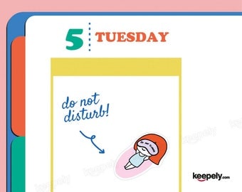 Do Not Disturb! Sticker Planner Scrapbook Kawaii Hand Illustrated Down Sleep Rest Repose Nap Draw Rest Insomnia Relax Drawing Kiss Cut O-10