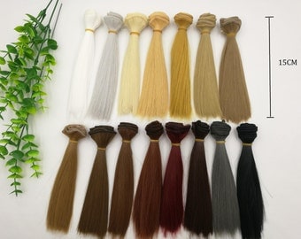 Doll Wig BJD Hair For 1/3 1/4 bjds/blythe/barbie 1pcs 15cmx1m BJD Wig Doll Hair