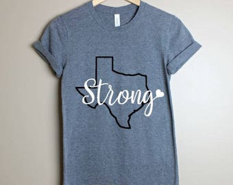 Texas Strong Shirt- Disaster Relief Shirt- Houston Strong Shirt- Texas Shirt- Hurricane Harvey Shirt- Fundraiser- Hurricane Relief-Red Cross