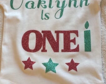 Personalized first birthday onesies. Girl or boy. 1st birthday outfit