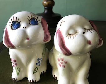Adorable Ceramic Puppies by Block Pottery California