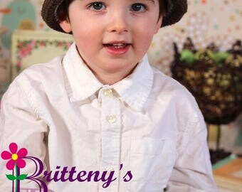 Hat Crochet Pattern / Baby Hat Crochet Pattern / Child Hat Crochet Pattern / Bowler Hat Crochet Pattern / Modern Bowler Hat Crochet Pattern