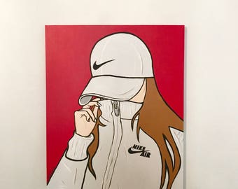 Pop Art Style Acrylic Painting