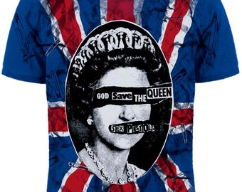 T-shirt Sex Pistols "God save the Queen" (Blue T-shirt)
