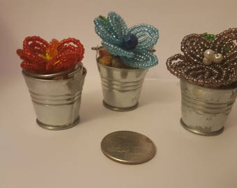 Small French Beaded Flower