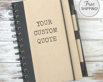 Gift Journal Personalized Gift for Men Personalized Journal Teacher Gift for Women Custom Notebook Free Shipping SA5