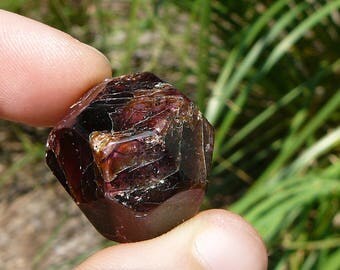 Raw Garnet #3 ~ Genuine Faceted Garnet, Natural Stone, Healing Stone, January Birthstone, Jewelry Supply, Hippie, Kundalini, Earthy, Boho