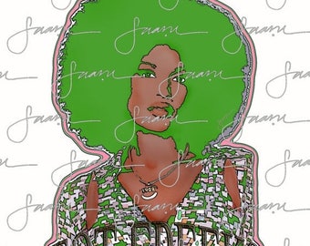Got Greek? - AKA Sorority - Afro Girl Tee