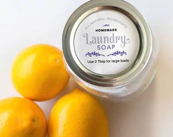 Laundry soap label | Etsy